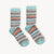 Alpaca Socks - Crew - Multi Aqua - S/M