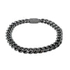 Bracelet Alpha Noir 'Gun Black' – 8 mm | 8"