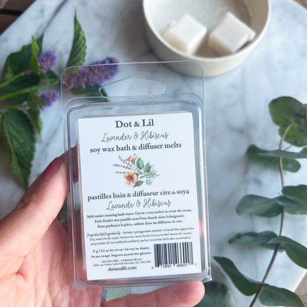 Bath Pastille &amp; Diffuser - Lavender Hibiscus
