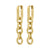PHASE gold-plated earrings