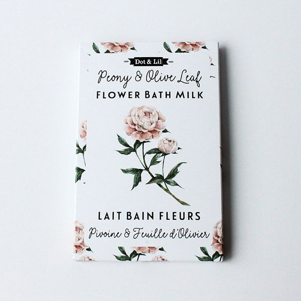 Lait bain en sachet - PIVOINE