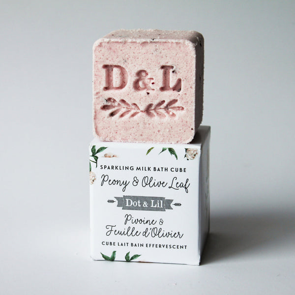 Bath milk cube - Peony