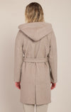 BELTED HOODED COAT