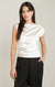 DRAPED SATIN TOP