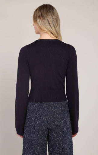 CREWNECK CARDIGAN