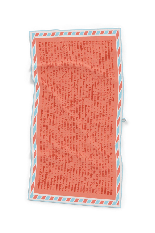 Serviette de plage - AUTOUR DU MONDE