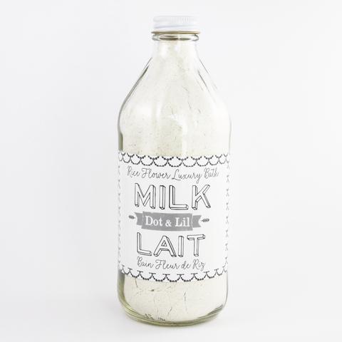 LAI0003 Lait de bain Fleur de riz dot et Lil