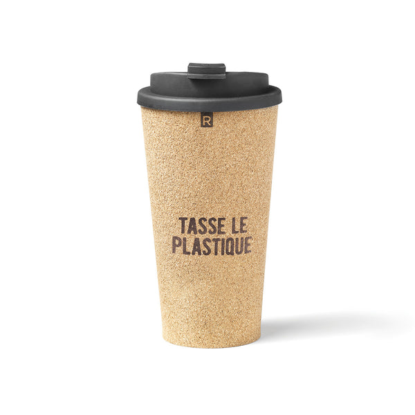 Tasse à double paroi réutilisable en liège Ricardo La Maison du Bleuet